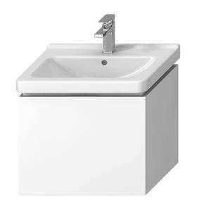 JIKA CUBITO PURE skříňka pod umyvadlo 59x42,7x48 cm, 1 zásuvka, Push-open, lesklá bílá