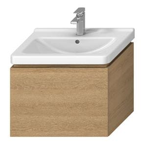 JIKA CUBITO PURE skříňka pod umyvadlo 59x42,7x48 cm, 1 zásuvka, Push-open, dub