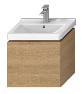 JIKA CUBITO PURE skříňka pod umyvadlo 54x39,9x48 cm, 1 zásuvka, Push-open, dub
