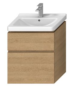 JIKA CUBITO PURE skříňka pod umyvadlo 59x42,7x68,3 cm, 2 zásuvky, Push-open, dub