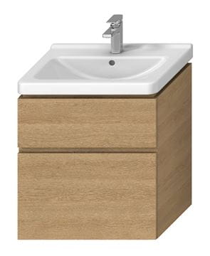 JIKA CUBITO PURE skříňka pod umyvadlo 64x46,7x68,3 cm, 2 zásuvky, Push-open, dub