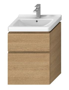JIKA CUBITO PURE skříňka pod umyvadlo 54x39,9x68,3 cm, 2 zásuvky, Push-open, dub