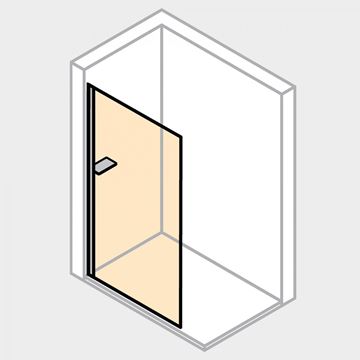 HÜPPE SELECT+ stěna walk-in 110x200 cm, White Edition/čiré sklo SL1108.182.322 Technický nákres