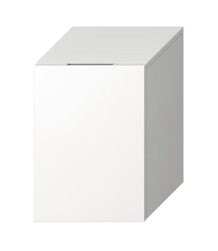 JIKA CUBITO PURE nízká skříňka 32x32,2x47,2 cm, 1 dvířka, panty vlevo, lesklá bílá H43J4201105001 Obrázek - Hlavní obrázek