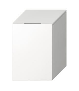 JIKA CUBITO PURE nízká skříňka 32x32,2x47,2 cm, 1 dvířka, panty vpravo, lesklá bílá
