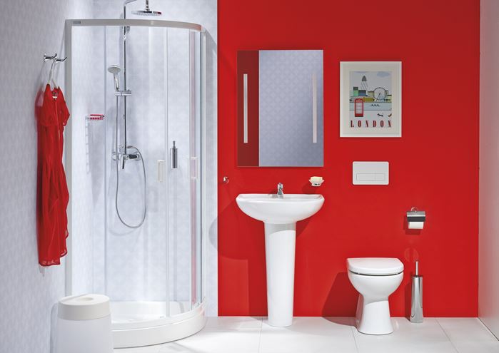 JIKA LYRA PLUS umyvadlo 55 cm, s otvorem pro baterii a přepadem H8143820001041 Obrázek - fotka