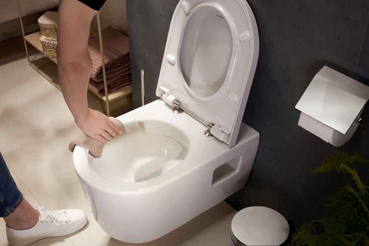 HANSGROHE ELUPURA ORIGINAL S závěsné WC se sedátkem, AquaChannel Flush splachování 60207450 Obrázek - fotka