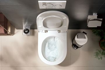 HANSGROHE ELUPURA ORIGINAL S závěsné WC se sedátkem, AquaChannel Flush splachování 60207450 Obrázek - fotka