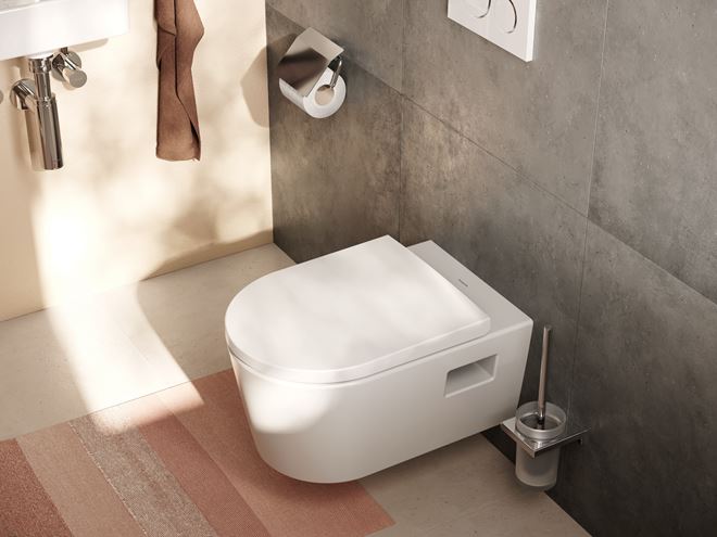 HANSGROHE ELUPURA ORIGINAL S závěsné WC se sedátkem, AquaChannel Flush splachování 60207450 Obrázek - fotka