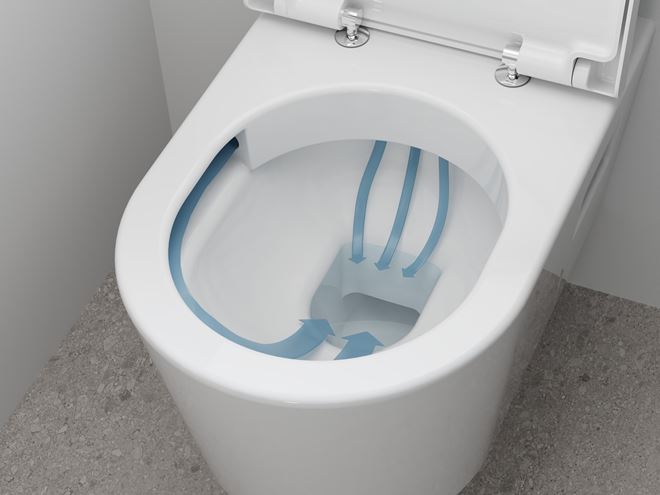 HANSGROHE ELUPURA ORIGINAL S závěsné WC se sedátkem, AquaChannel Flush splachování 60207450 Obrázek - fotka