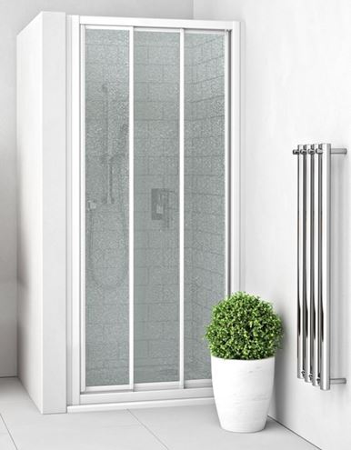 EASY EPD3 900/1900 B/GR sprchové dveře 90x190 cm, posuvné, bílá/sklo grape 581-9000000-04-11 Obrázek - Hlavní obrázek