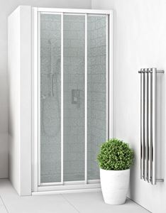 EASY EPD3 900/1900 B/GR sprchové dveře 90x190 cm, posuvné, bílá/sklo grape
