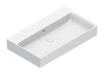 CATALANO PREMIUM umyvadlo 80 cm, s přepadem, Cataglaze+Silver Titanium