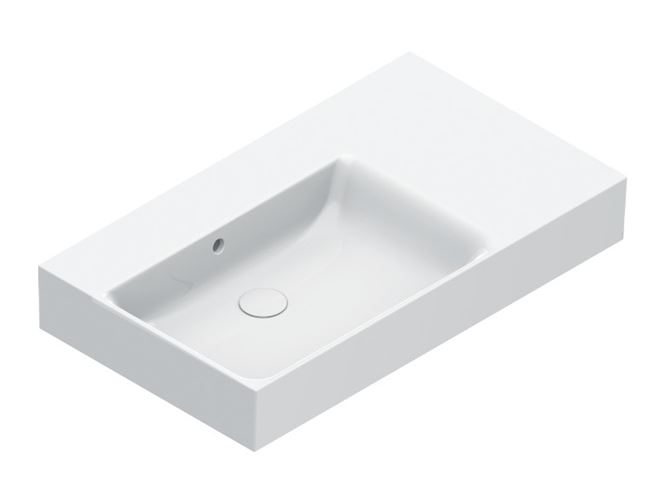 CATALANO PREMIUM umyvadlo 80 cm, s přepadem, Cataglaze+Silver Titanium 0220840001 Obrázek - Hlavní obrázek