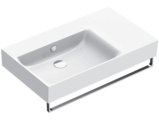 CATALANO PREMIUM umyvadlo 80 cm, s přepadem, Cataglaze+Silver Titanium 0220840001 Obrázek - fotka