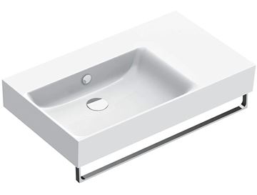 CATALANO PREMIUM umyvadlo 80 cm, s přepadem, Cataglaze+Silver Titanium 0220840001 Obrázek - fotka