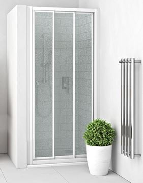 EASY EPD3 1000/1900 B/GR sprchové dveře 100x190 cm, posuvné, bílá/sklo grape