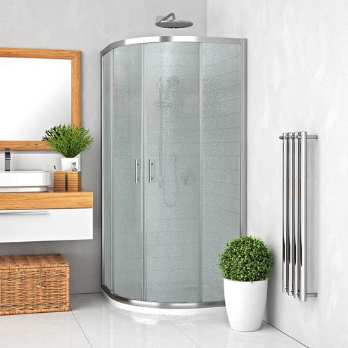 EASY ELR2 900 LH/GR sprchový kout 90x90 cm, R550, posuvné dveře, brillant/sklo grape 542-9000000-00-11 Obrázek - fotka