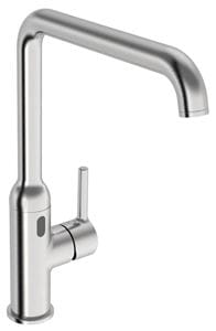 HANSA VANTIS STYLE Hybrid dřezová senzorová baterie, napájení ze sítě, Bluetooth, broušená ocel