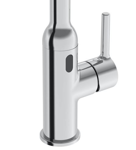 HANSA VANTIS STYLE Hybrid dřezová senzorová baterie, napájení ze sítě, Bluetooth, broušená ocel 5421220980 Obrázek - fotka