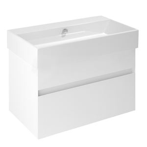 CATALANO PREMIUM skříňka pod umyvadlo 75,9x44,5x45 cm, 2 zásuvky, bílá vysoký lesk