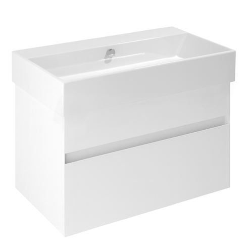 CATALANO PREMIUM skříňka pod umyvadlo 75,9x44,5x45 cm, 2 zásuvky, bílá vysoký lesk WUPS80CXPG3100 Obrázek - Hlavní obrázek