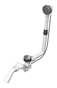 KALDEWEI COMFORT LEVEL PLUS 4011 vanový sifon 54 cm, s napuštěním přepadem, bovden, chrom