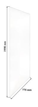 CONCEPT WALK-IN stěna 77,6x199,8 cm, čiré sklo CW0808T Technický nákres