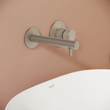 VITRA ORIGIN umyvadlová podomítková baterie, kartáčovaný nikl A4258134 Obrázek - fotka