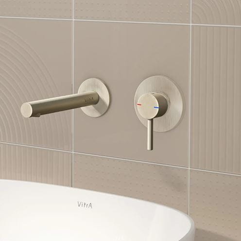 VITRA ORIGIN umyvadlová podomítková baterie, kartáčovaný nikl A4258134 Obrázek - fotka