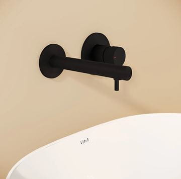 VITRA ORIGIN umyvadlová podomítková baterie, matná černá A4258136WTC Obrázek - fotka