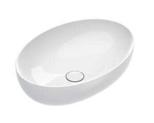 CATALANO SFERA umyvadlová mísa 60 cm, bez přepadu, Cataglaze+Silver Titanium