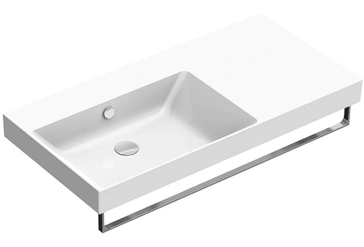 CATALANO ZERO umyvadlo 100 cm, s přepadem, Cataglaze+Silver Titanium 0121040001 Obrázek - fotka