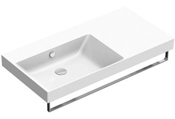 CATALANO ZERO umyvadlo 100 cm, s přepadem, Cataglaze+Silver Titanium 0121040001 Obrázek - fotka