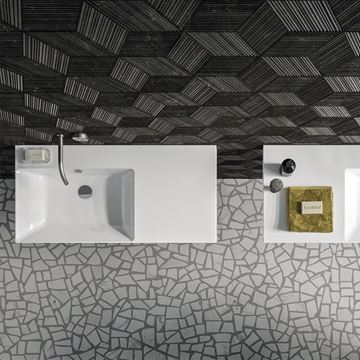 CATALANO ZERO umyvadlo 100 cm, s přepadem, Cataglaze+Silver Titanium 0121040001 Obrázek - fotka