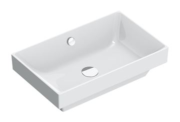 CATALANO ZERO umyvadlo 60 cm, s přepadem, Cataglaze+Silver Titanium