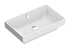 CATALANO ZERO umyvadlo 60 cm, s přepadem, Cataglaze+Silver Titanium