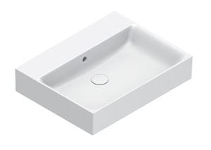 CATALANO PREMIUM umyvadlo 60 cm, s přepadem, Cataglaze+Silver Titanium, matná bílá