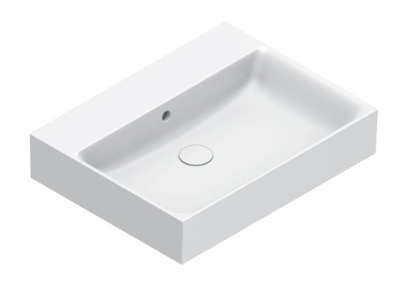 CATALANO PREMIUM umyvadlo 60 cm, s přepadem, Cataglaze+Silver Titanium, matná bílá 0220600021 Obrázek - Hlavní obrázek
