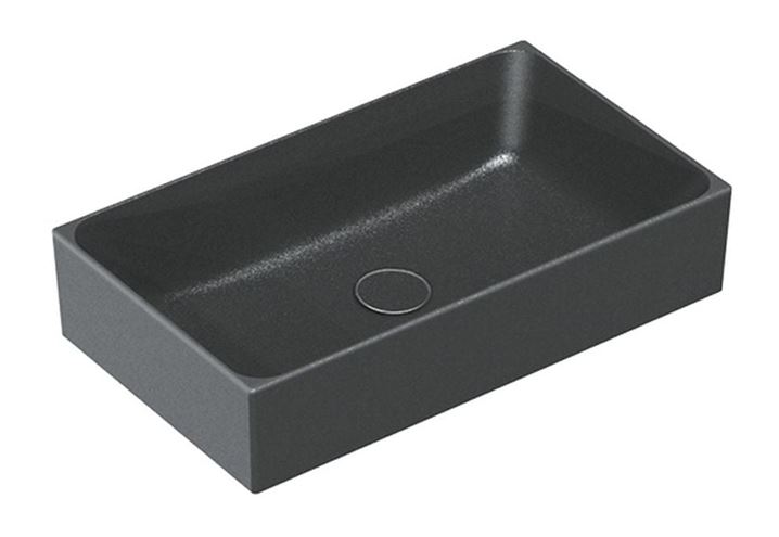 CATALANO PREMIUM umyvadlo 60 cm, bez přepadu, Cataglaze+Silver Titanium, matná černá 0222600022 Obrázek - Hlavní obrázek