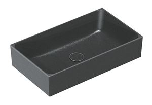 CATALANO PREMIUM umyvadlo 60 cm, bez přepadu, Cataglaze+Silver Titanium, matná černá