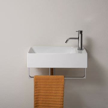 CATALANO PREMIUM umývátko 40 cm, bez přepadu, Cataglaze+Silver Titanium, matná bílá 0220410021 Obrázek - fotka