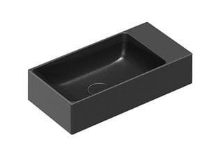 CATALANO PREMIUM umývátko 50 cm, bez přepadu, Cataglaze+Silver Titanium, matná černá