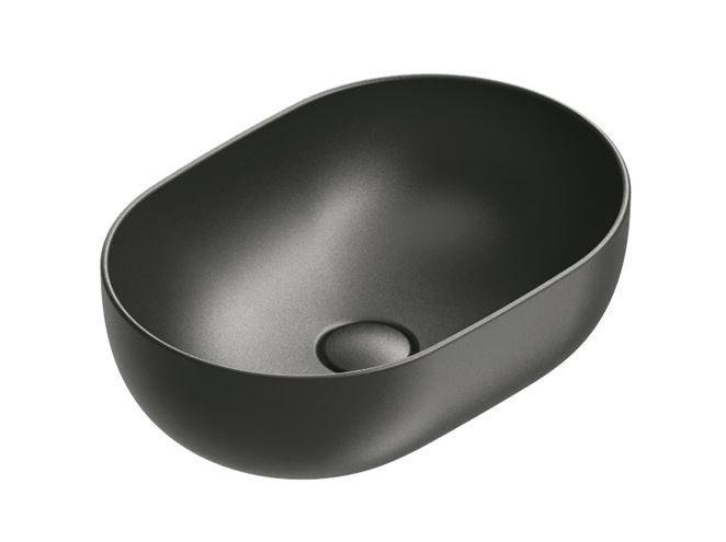 CATALANO SFERA umyvadlová mísa 50 cm, bez přepadu, Cataglaze+Silver Titanium, matná černá 0522500022 Obrázek - Hlavní obrázek