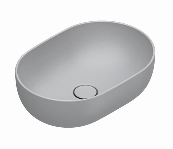 CATALANO SFERA umyvadlová mísa 50 cm, bez přepadu, Cataglaze+Silver Titanium, cemento matt 0522500023 Obrázek - Hlavní obrázek