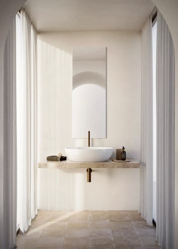 CATALANO SFERA umyvadlová mísa 60 cm, bez přepadu, Cataglaze+Silver Titanium, matná černá 0522600022 Obrázek - fotka