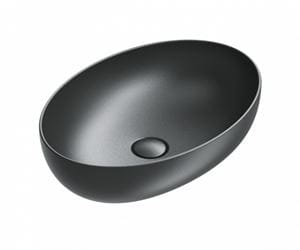 CATALANO SFERA umyvadlová mísa 60 cm, bez přepadu, Cataglaze+Silver Titanium, matná černá