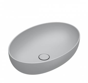 CATALANO SFERA umyvadlová mísa 60 cm, bez přepadu, Cataglaze+Silver Titanium, cemento matt