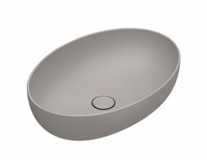 CATALANO SFERA umyvadlová mísa 60 cm, bez přepadu, Cataglaze+Silver Titanium, tortora matt