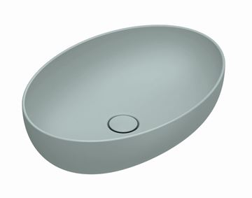 CATALANO SFERA umyvadlová mísa 60 cm, bez přepadu, Cataglaze+Silver Titanium, acqua matt